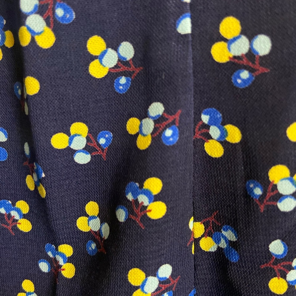 Navy blue summer print romper small euro 42 us medium - Picture 5 of 10
